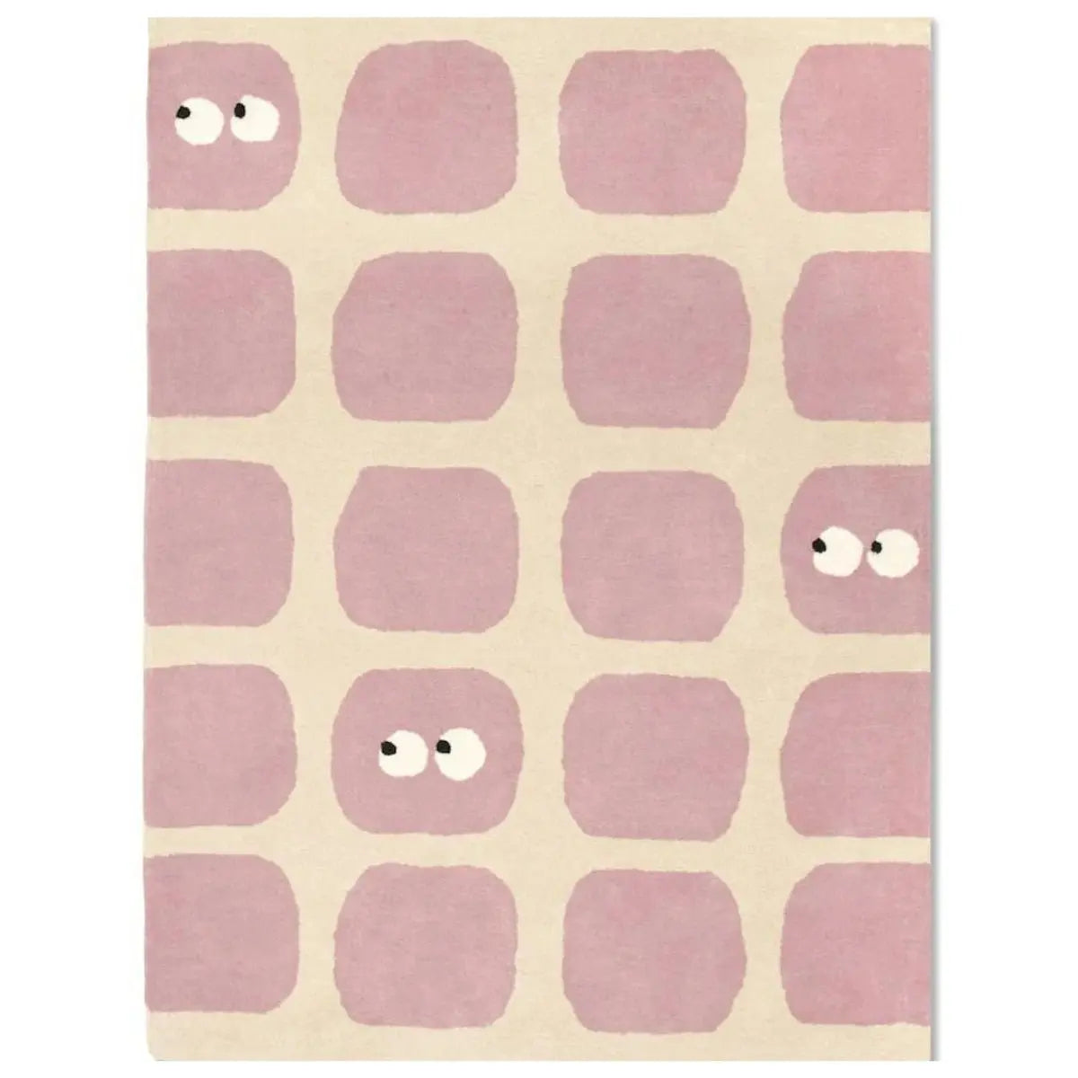 BLEUU - STUDIO - Tapis Enfant Bidules Rose 120 x 170 Cm