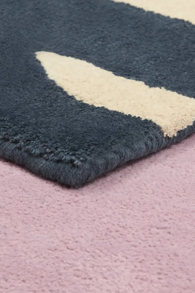 BLEUU - STUDIO - Tapis Enfant Elephant Marine 120 x 170 Cm