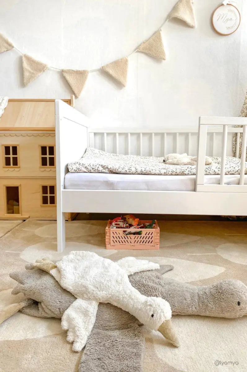 BLEUU - STUDIO - Tapis Enfant Forêt Beige 120 x 170 Cm