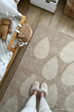 BLEUU - STUDIO - Tapis Enfant Forêt Beige 120 x 170 Cm