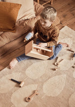 BLEUU - STUDIO - Tapis Enfant Forêt Beige 120 x 170 Cm