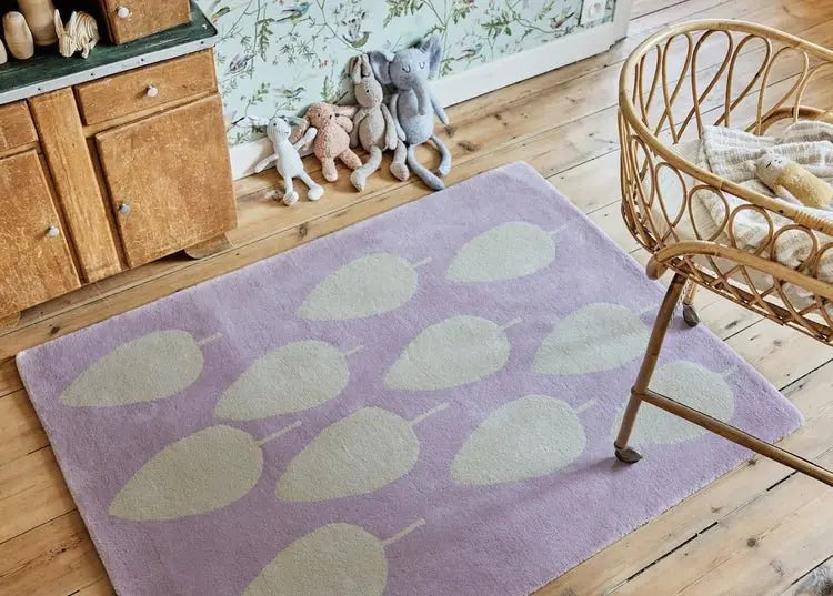 BLEUU - STUDIO - Tapis Enfant Forêt Lilas 120 x 170 Cm