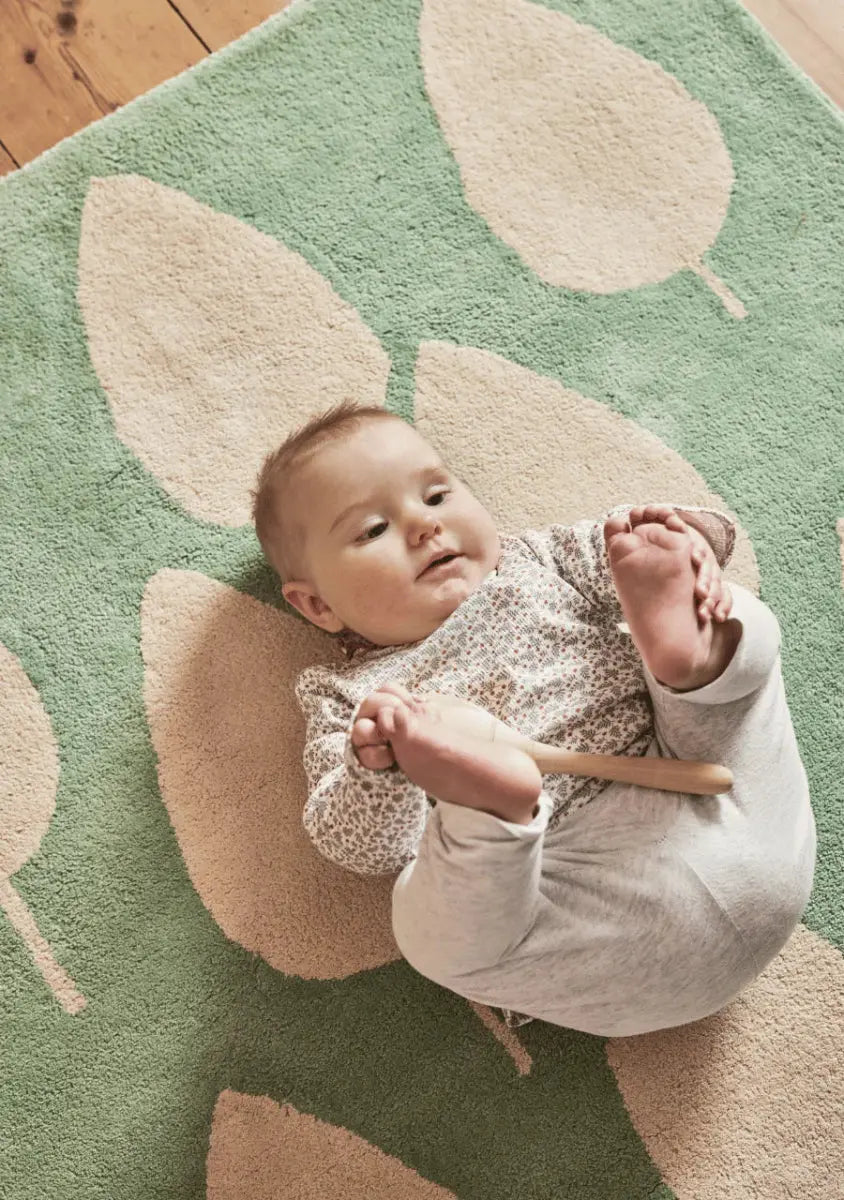 BLEUU - STUDIO - Tapis Enfant Forêt Vert 120 x 170 Cm