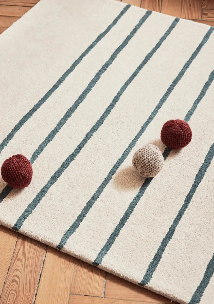 BLEUU - STUDIO - Tapis Enfant Marin Kaki 100 x 130 Cm