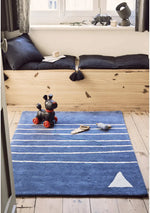 BLEUU - STUDIO - Tapis Enfant Marin Marine 100 x 130 Cm