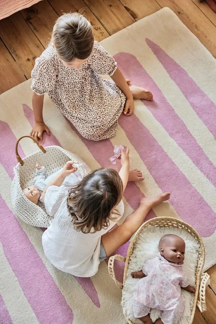 BLEUU - STUDIO - Tapis Enfant Mikado Rose 120 x 170 Cm