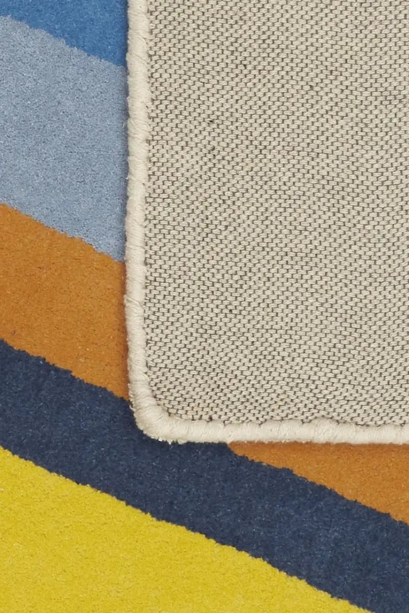 BLEUU - STUDIO - Tapis Enfant Sunset Bleu 100 x 130 Cm