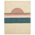 BLEUU - STUDIO - Tapis Enfant Sunset Rose/vert 100 x 130 Cm