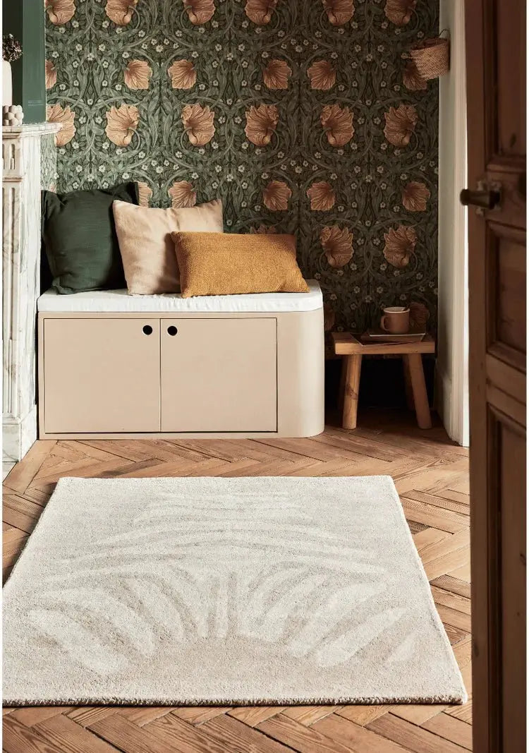 BLEUU - STUDIO - Tapis Enfant Zebre Beige 100 x 130 Cm