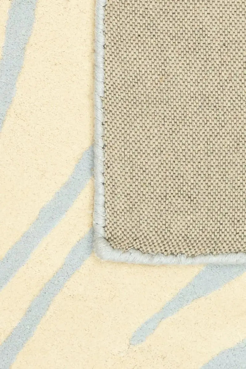 BLEUU - STUDIO - Tapis Enfant Zebre Bleu 100 x 130 Cm