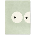 BLEUU - STUDIO - Tapis Enfant Zoeils Vert Pâle 100 x 130 Cm