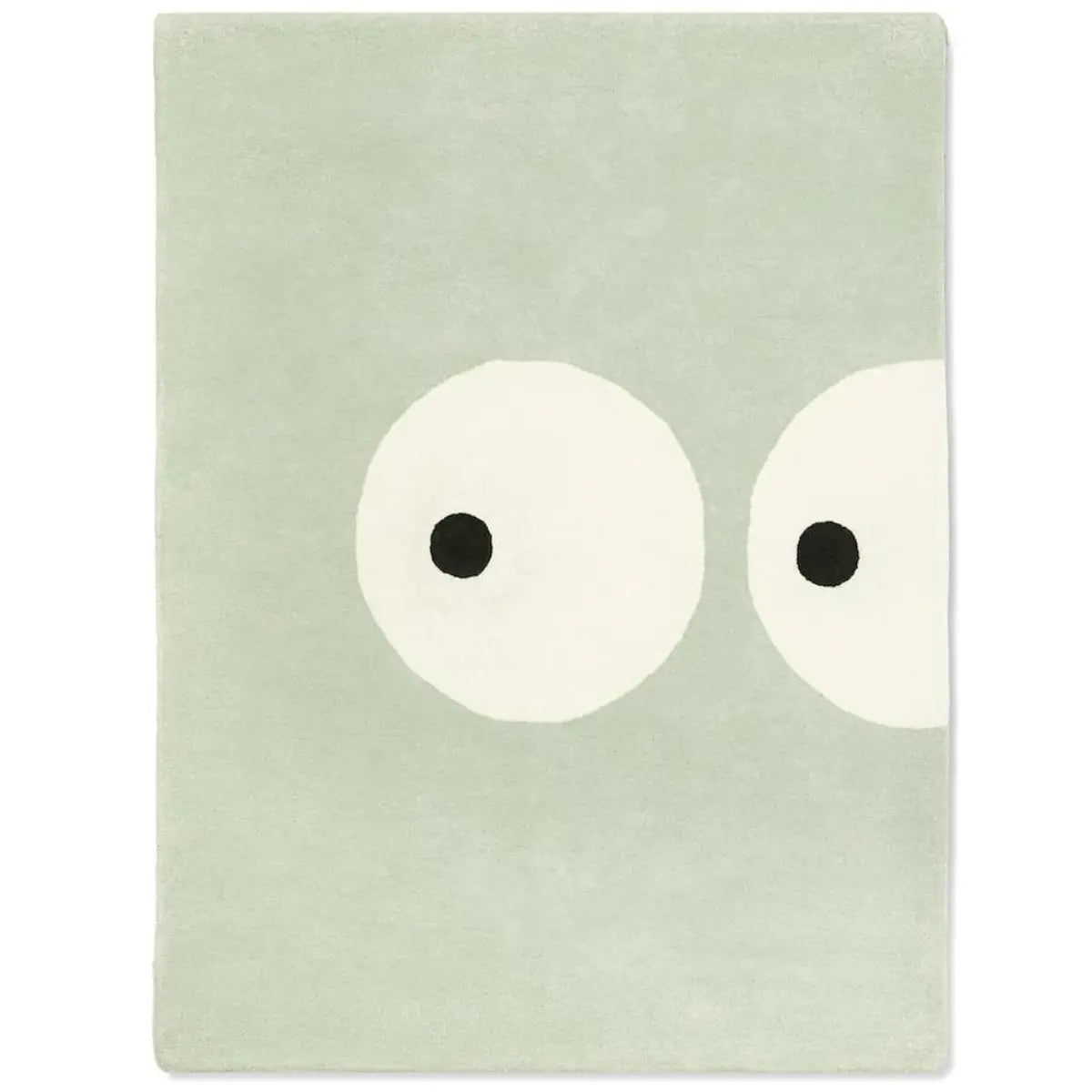 BLEUU - STUDIO - Tapis Enfant Zoeils Vert Pâle 100 x 130 Cm