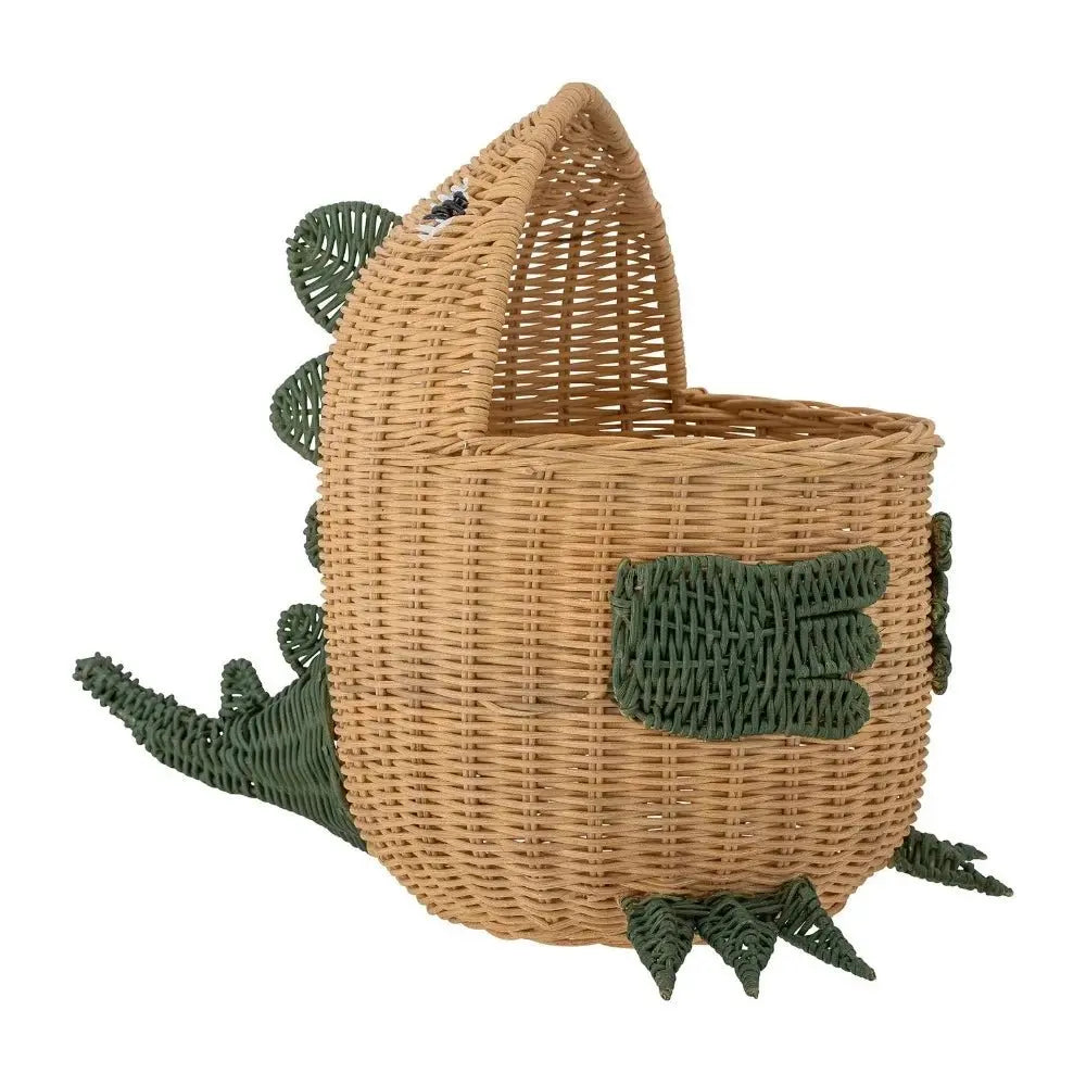 BLOOMINGVILLE MINI - Panier Dinosaure En Rotin Eddi