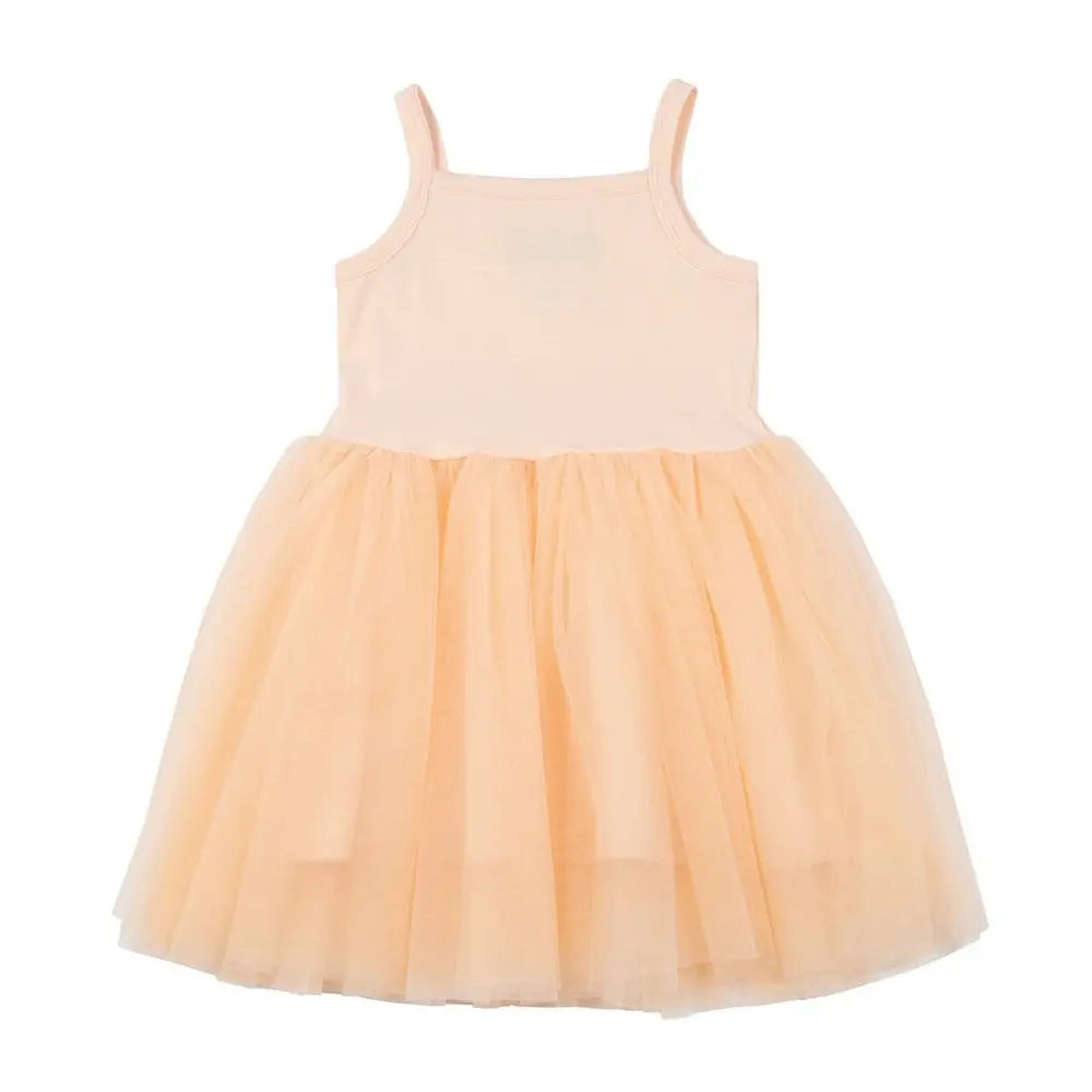 BOB & BLOSSOM - Robe Tutu En Tulle Abricot Doux