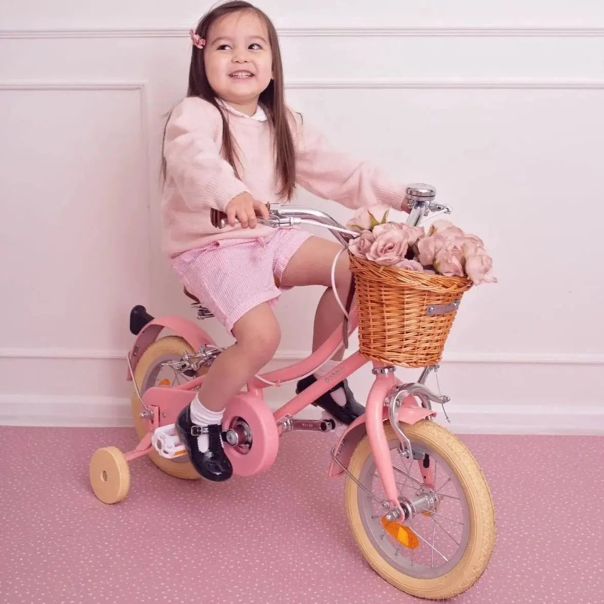 BOBBIN BIKES - Vélo Enfant Gingersnap 12" - Rose Pâle