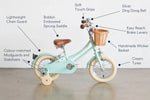 BOBBIN BIKES - Vélo Enfant Gingersnap 12" - Vert Pâle