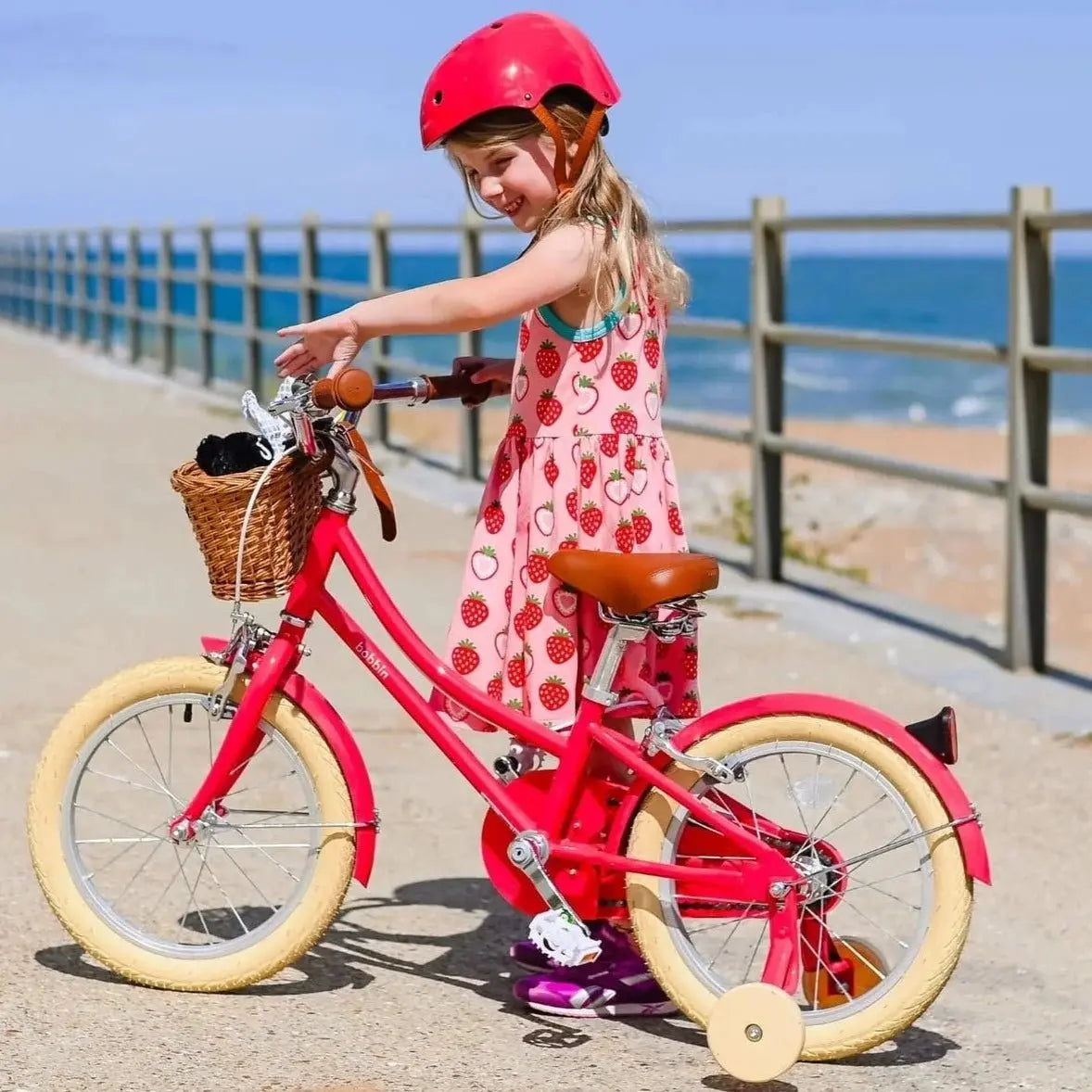 BOBBIN BIKES - Vélo Enfant Gingersnap 16" - Cerise Rose
