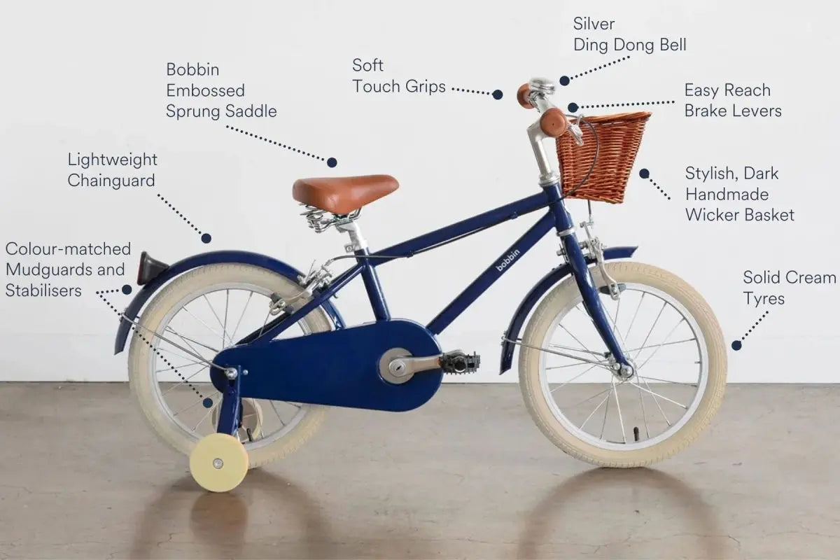 BOBBIN BIKES - Vélo Enfant Moonbug 16" - Bleu