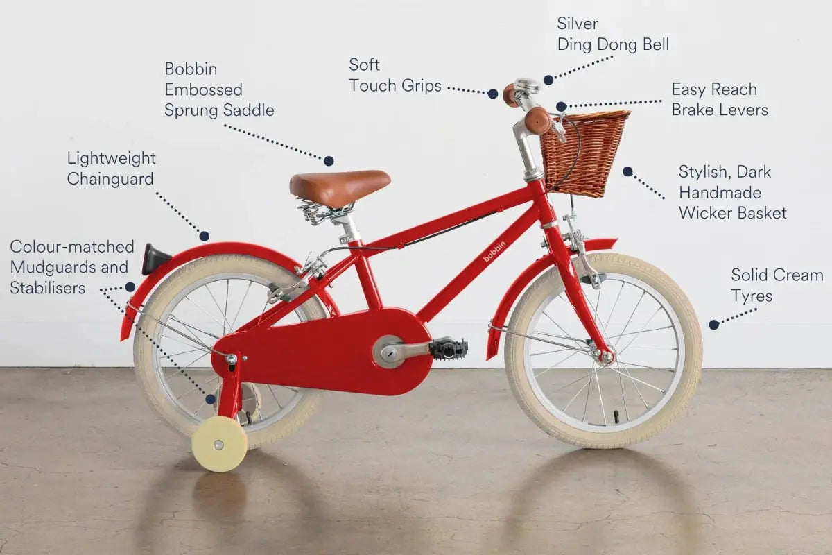 BOBBIN BIKES - Vélo Enfant Moonbug 16" - Rouge