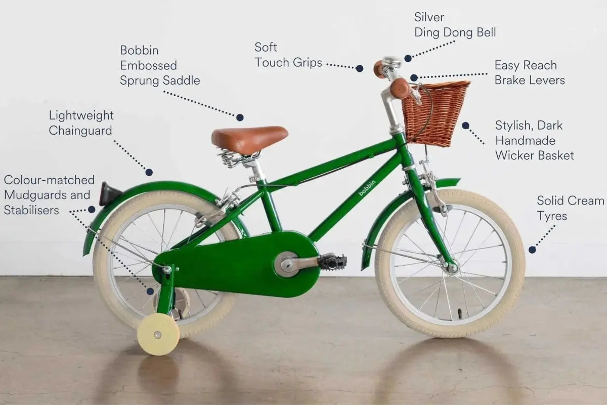 BOBBIN BIKES - Vélo Enfant Moonbug 16" - Vert