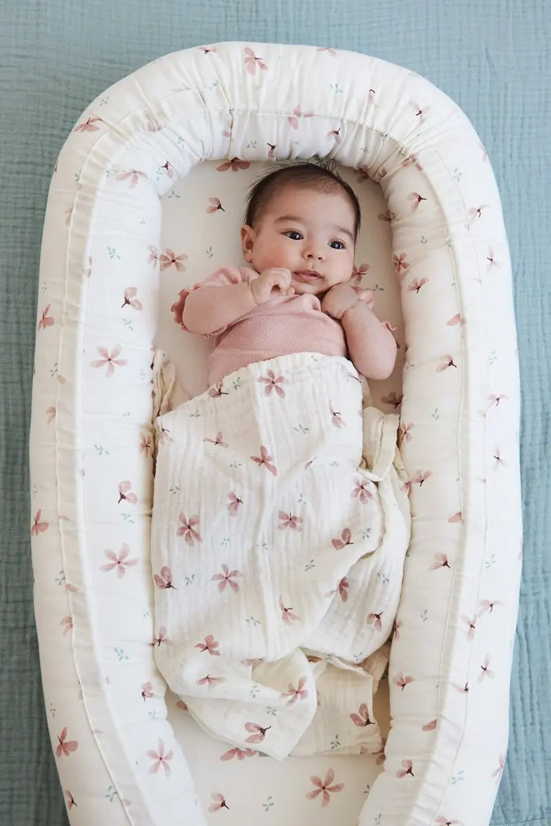 CAM CAM - Cale - bébé Windflower Crème En Coton Bio