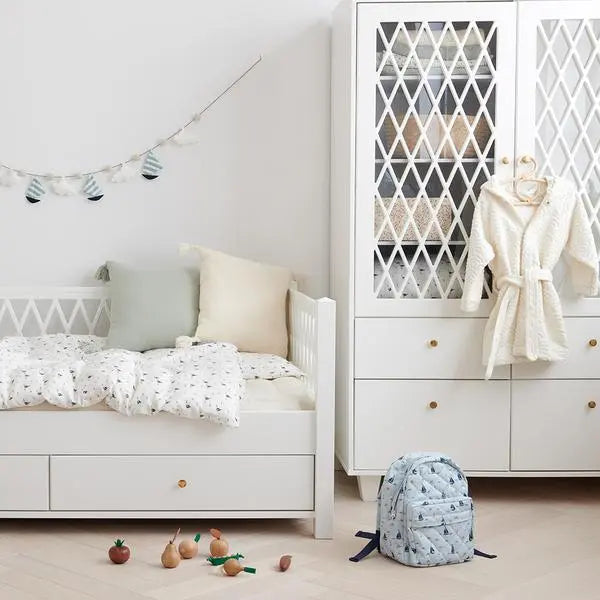 CAM CAM - Coussin À Chevrons - Blanc Cassé