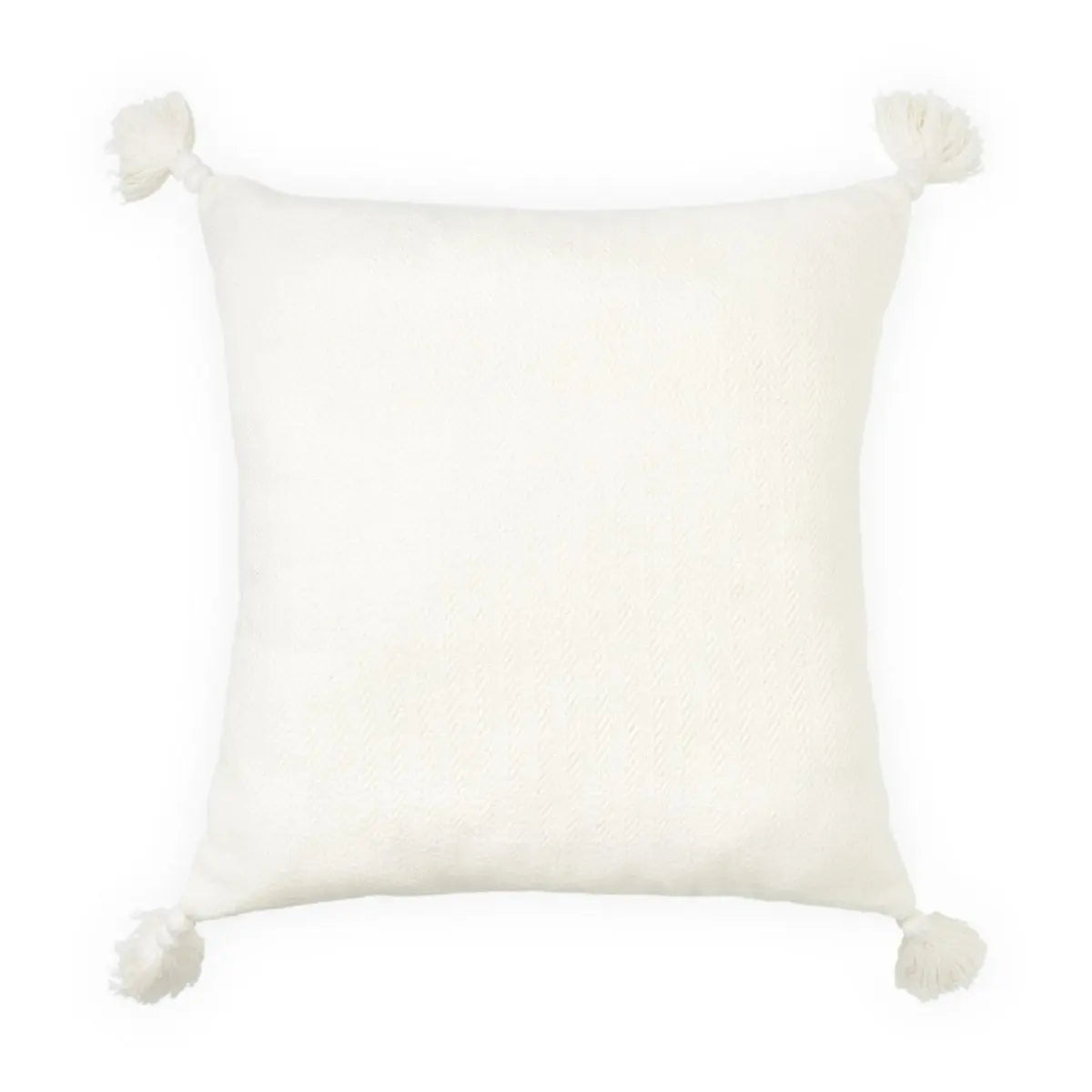 CAM CAM - Coussin À Chevrons - Blanc Cassé