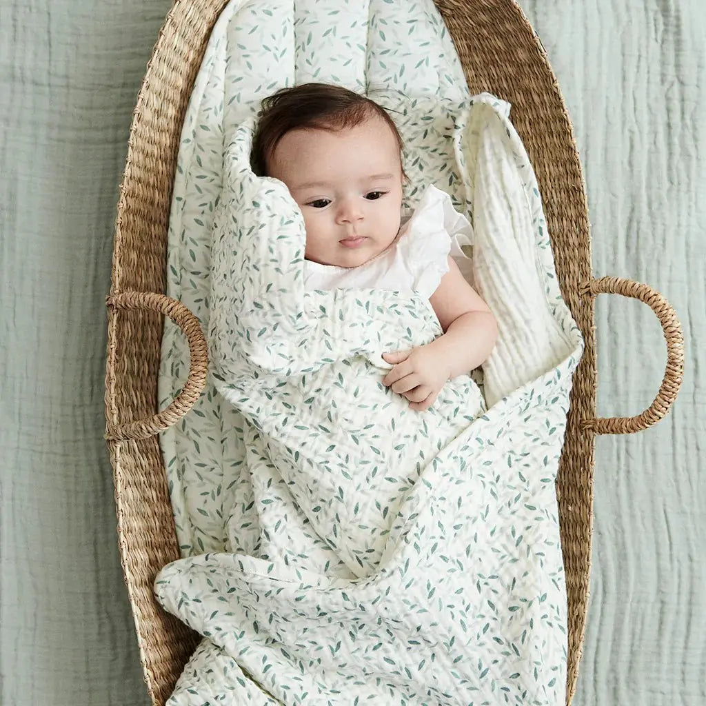 CAM CAM - Doublure De Panier À Langer - Feuilles Vertes