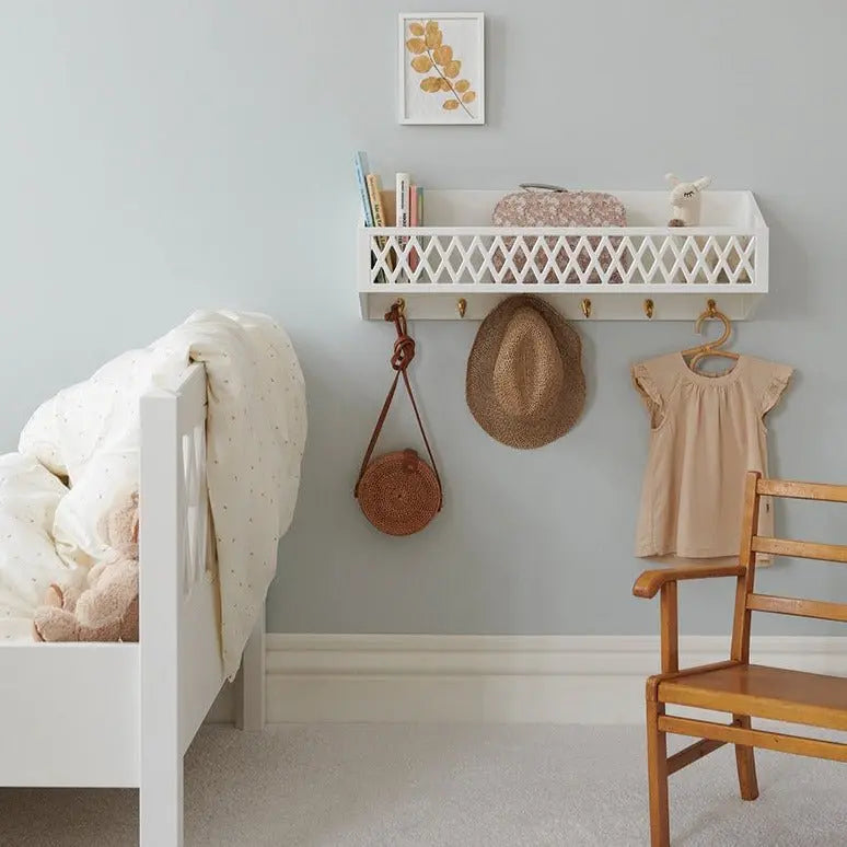 CAM CAM - Étagère Harlequin Avec Crochets En Laiton - Blanc