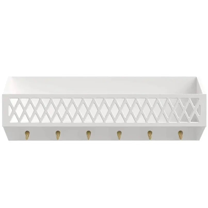 CAM CAM - Étagère Harlequin Avec Crochets En Laiton - Blanc