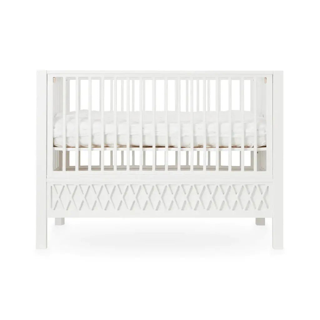 CAM CAM - Lit Bébé Evolutif Harlequin 60x120 Cm - Blanc