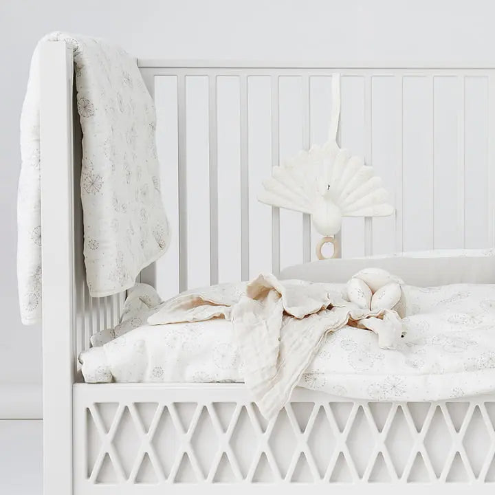 CAM CAM - Lit Bébé Evolutif Harlequin 60x120 Cm - Blanc
