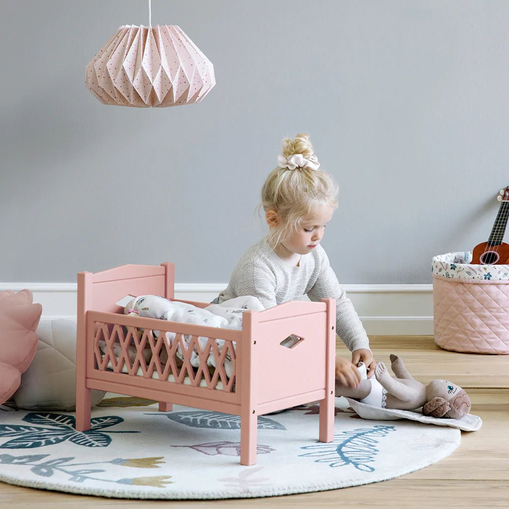 Lit De Poupée En Bois Ocean Fantasy - 48 Cm Avec Oreiller - Collection DeCuevas Toys - Pour Fille Garçon +3 Ans - 6