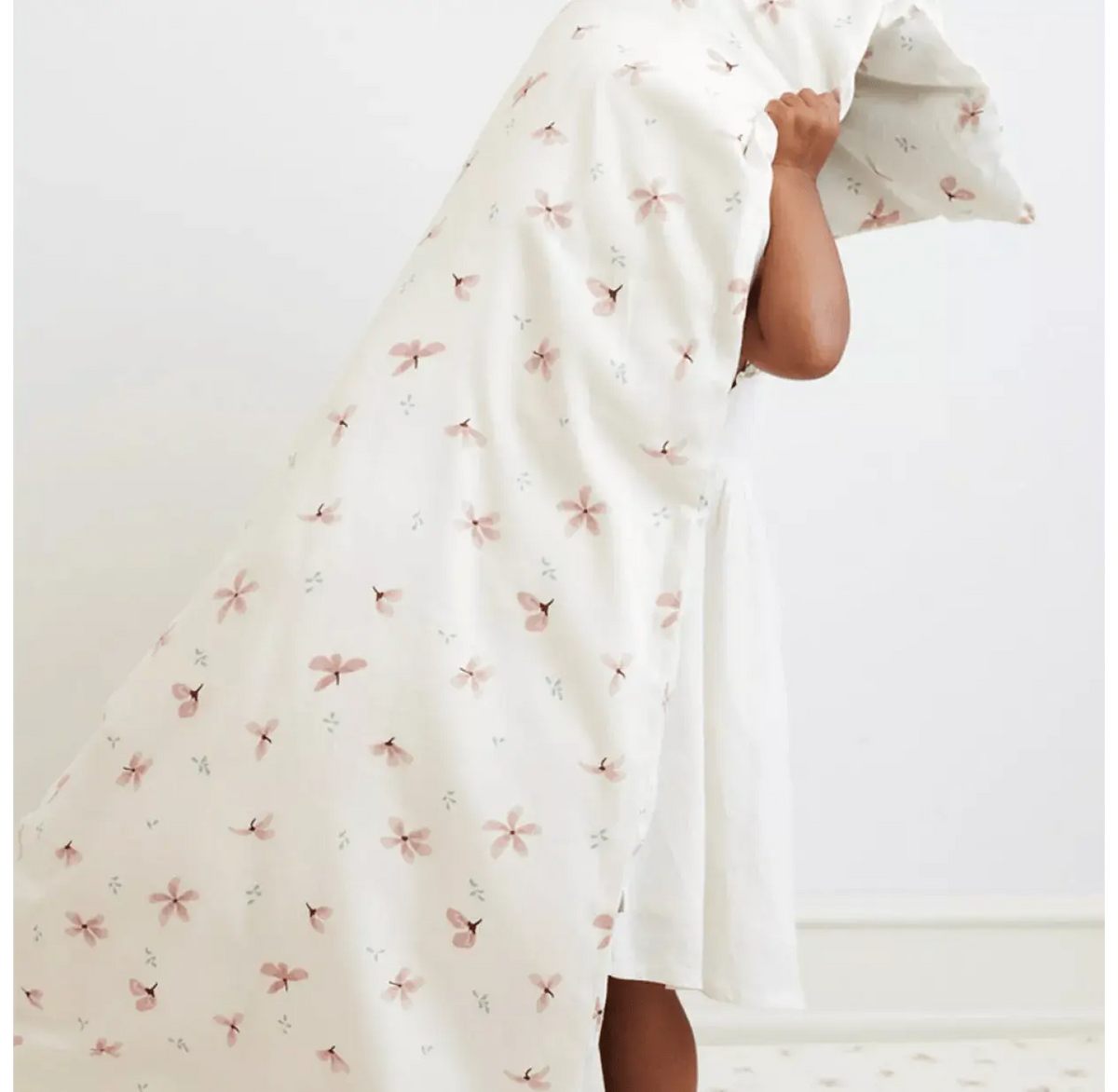 CAM CAM - Parure De Lit - Gots Windflower Creme - Tailles Junior Et Adulte