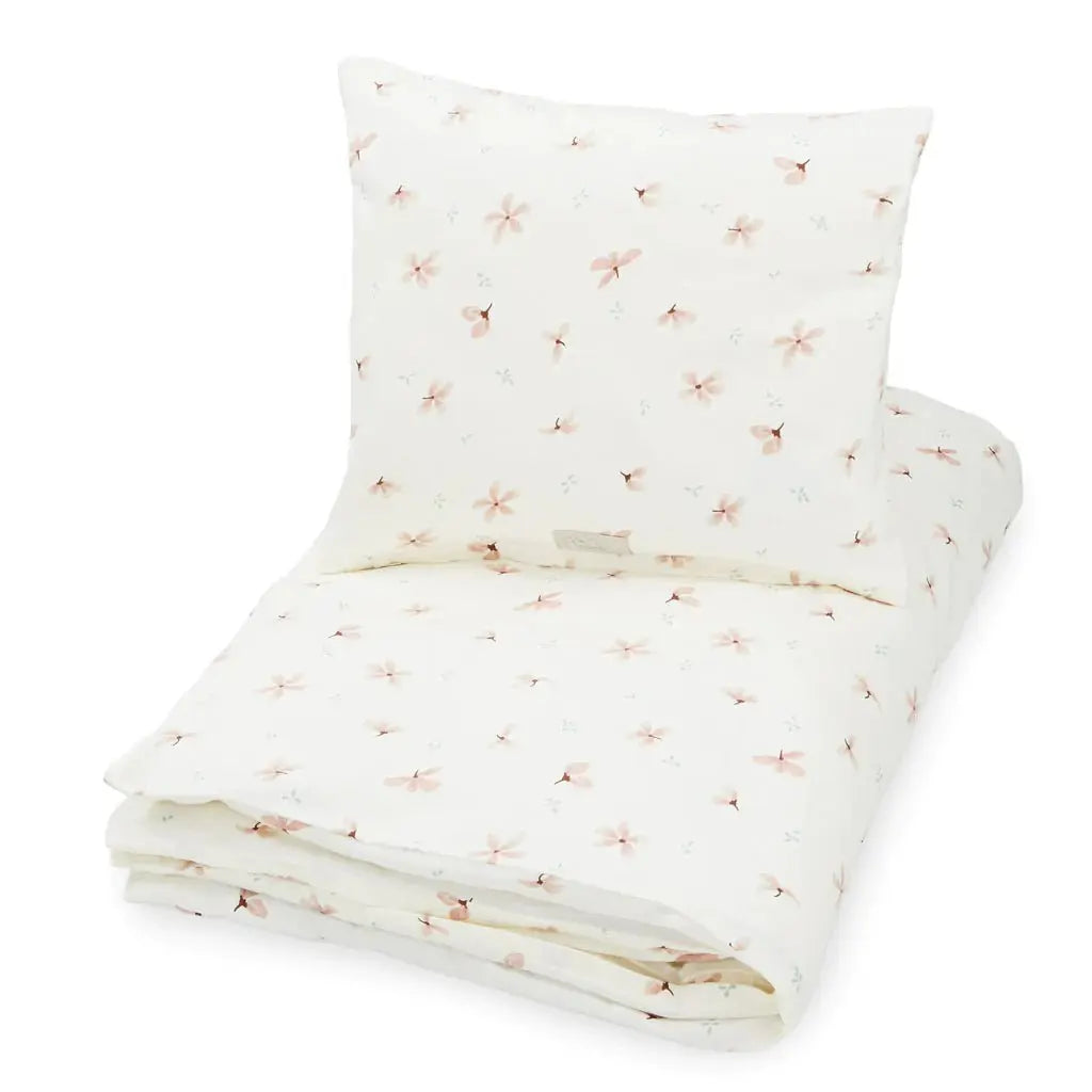 CAM CAM - Parure De Lit - Gots Windflower Creme - Tailles Junior Et Adulte