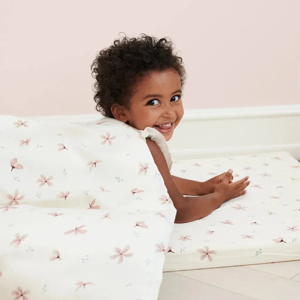 CAM CAM - Parure De Lit - Gots Windflower Creme - Tailles Junior Et Adulte