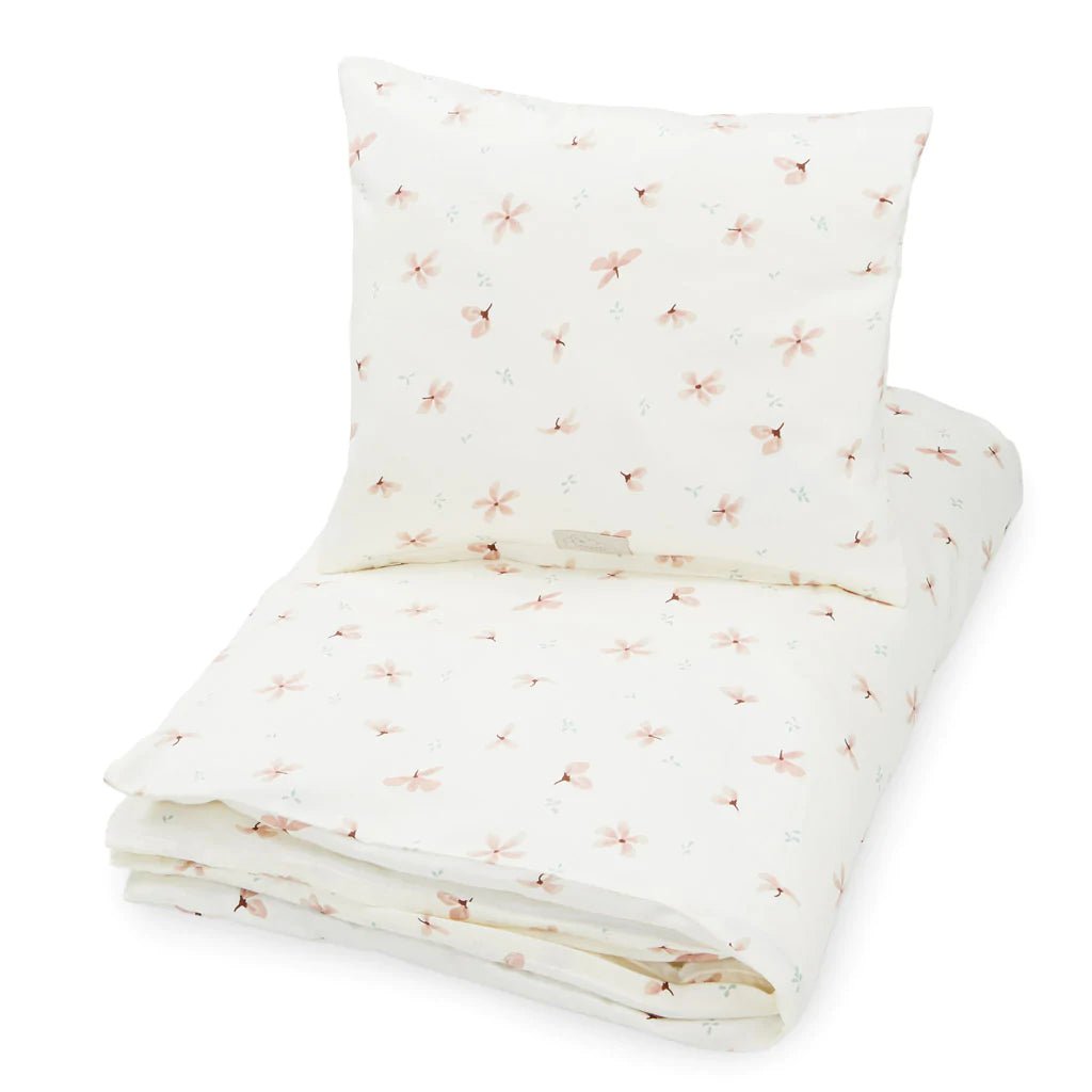 CAM CAM - Parure De Lit - Gots Windflower Creme - Tailles Junior Et Adulte