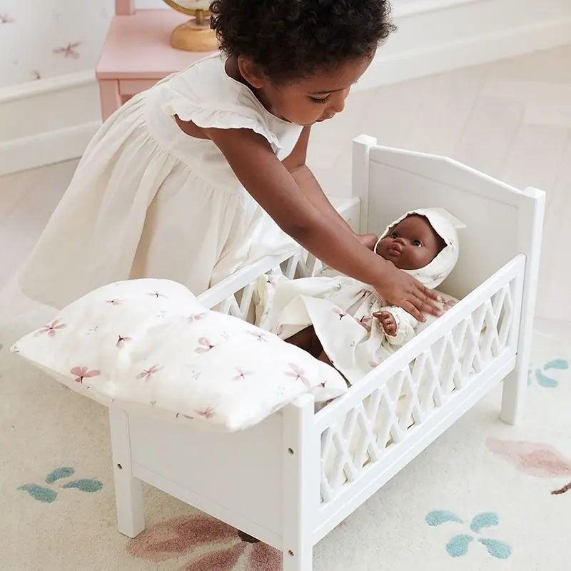 CAM CAM - Parure de Lit Pour Poupées - Gots Windflower Creme