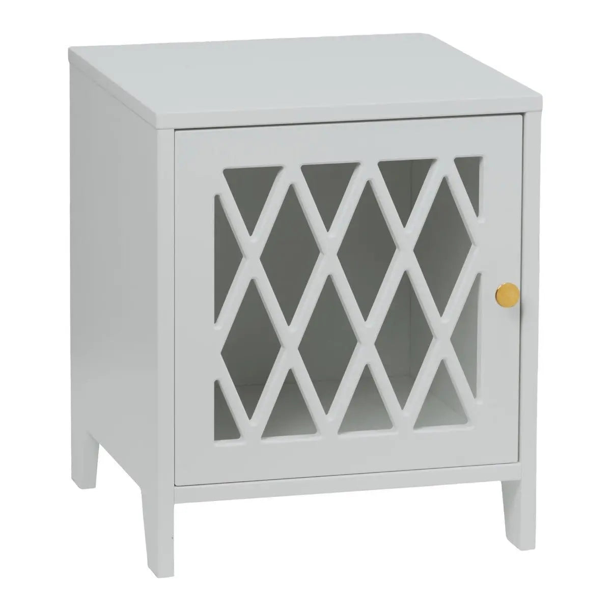 CAM CAM - Table De Chevet Harlequin En Bois - Gris Classique