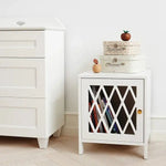 CAM CAM - Table De Chevet Harlequin - Fsc Mix - Blanc