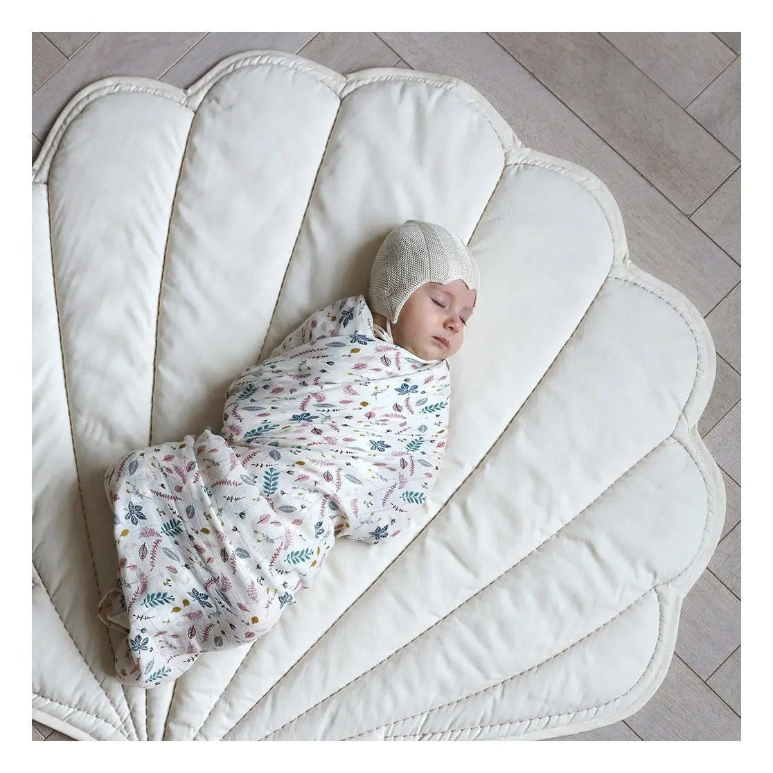 CAM CAM - Tapis De Jeu Coquillage - Blanc Cassé