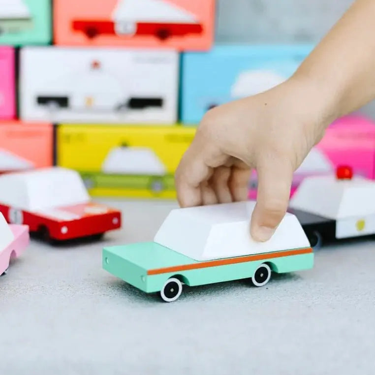 CANDYLAB - Voiture en Bois Teal Candycar