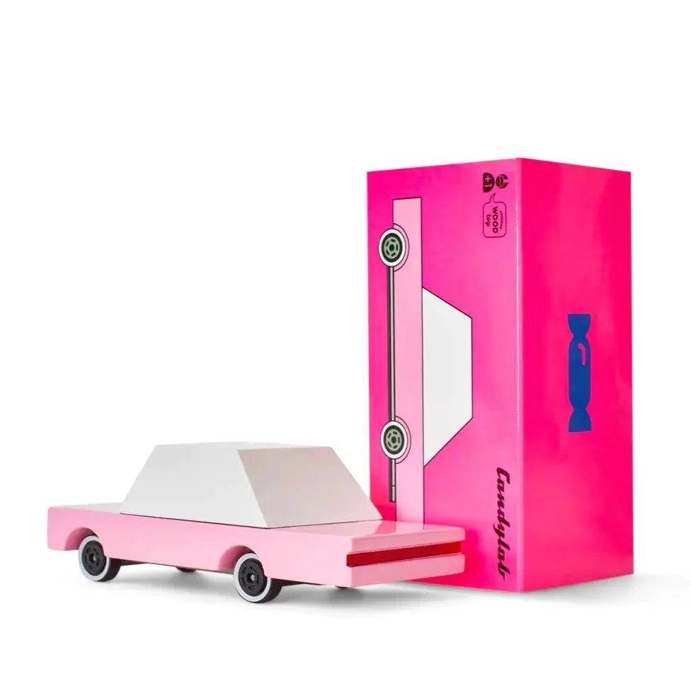 CANDYLAB - Voiture Pink Sedan en Bois Rose