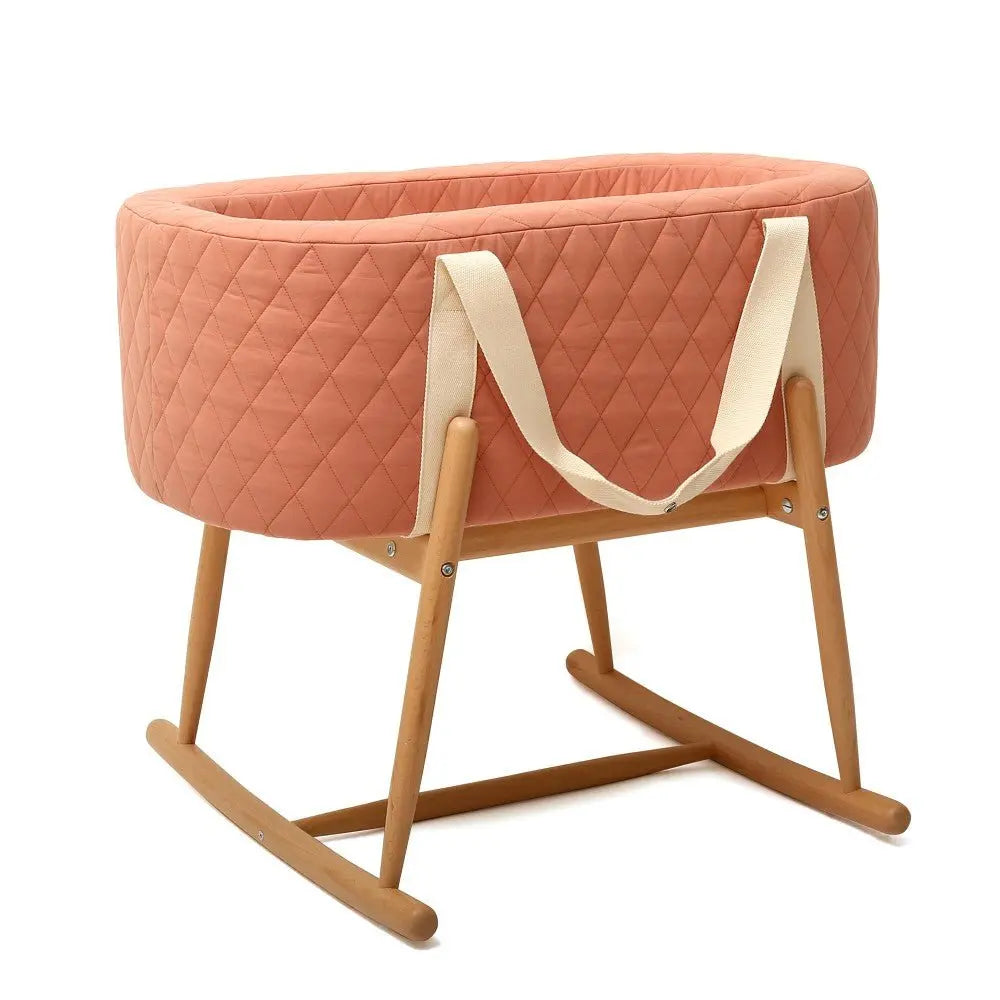 CHARLIE CRANE - Couffin KUKO Bois De Rose Matelassé - Matelas Inclus