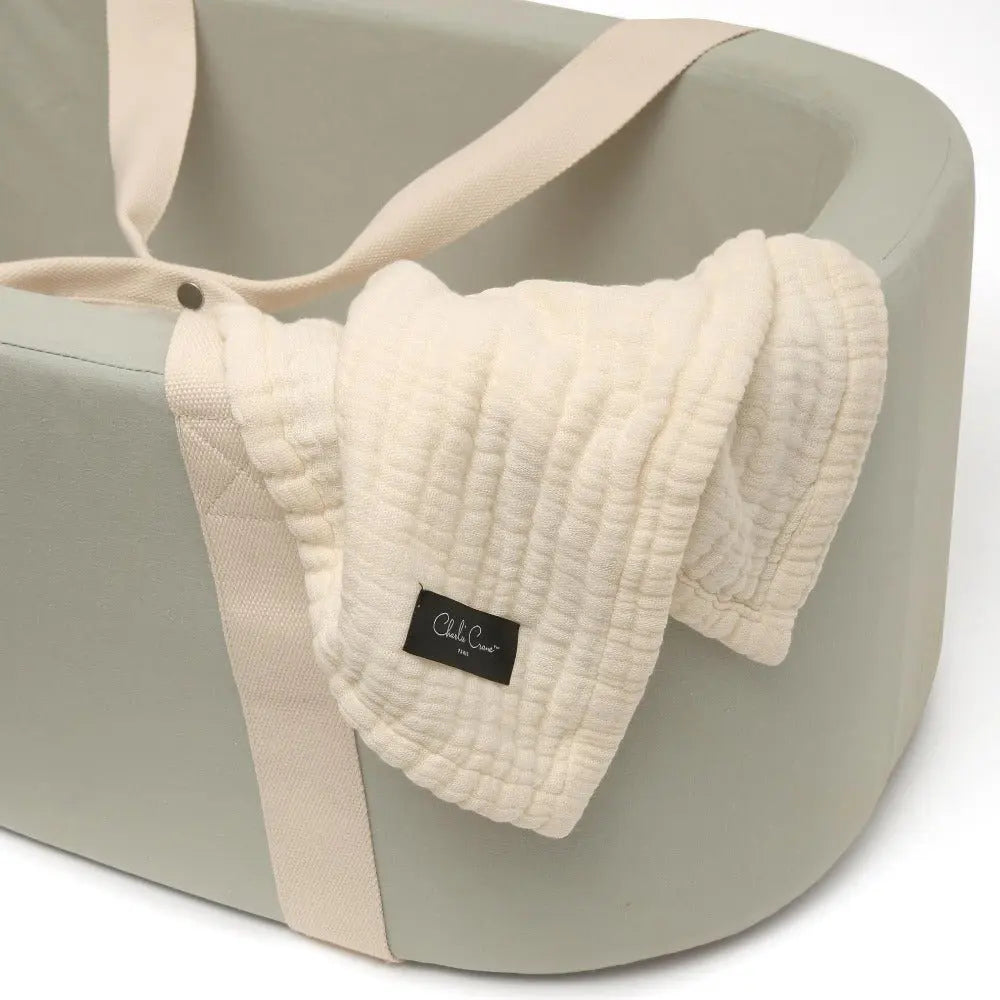 CHARLIE CRANE - Couverture de Naissance DOLI Milk en Gaze de Coton