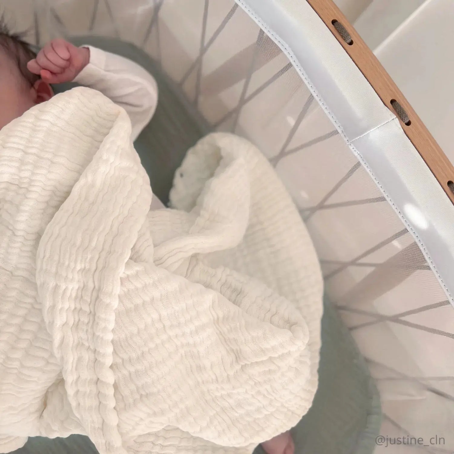 CHARLIE CRANE - Couverture de Naissance DOLI Milk en Gaze de Coton