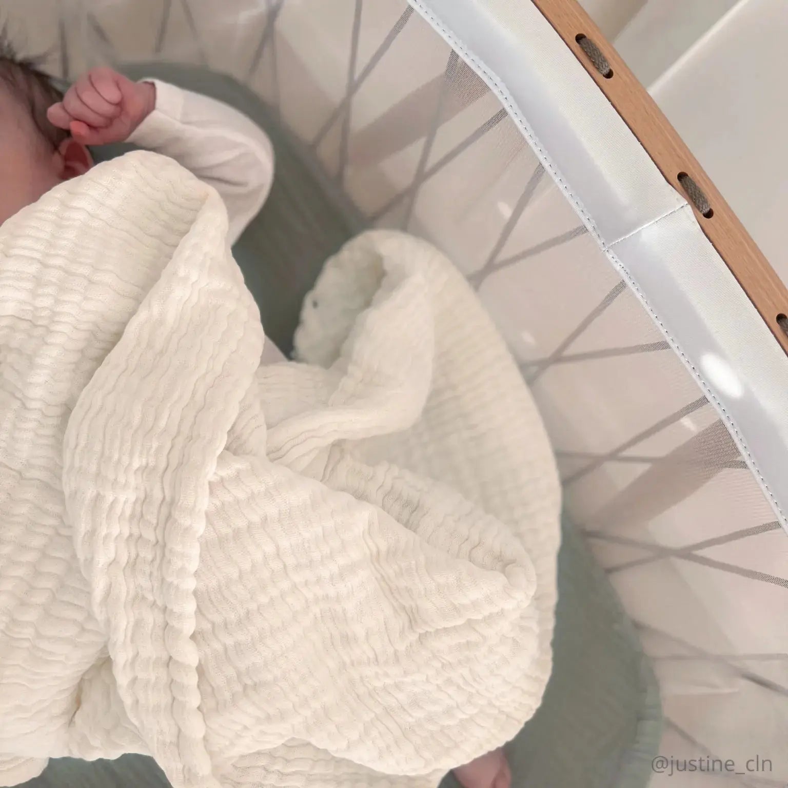 CHARLIE CRANE - Couverture de Naissance DOLI Milk en Gaze de Coton