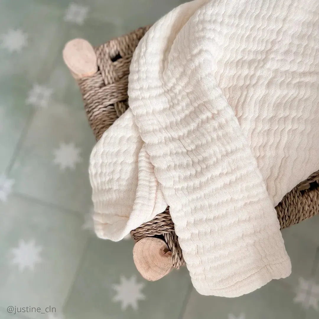 CHARLIE CRANE - Couverture de Naissance DOLI Milk en Gaze de Coton