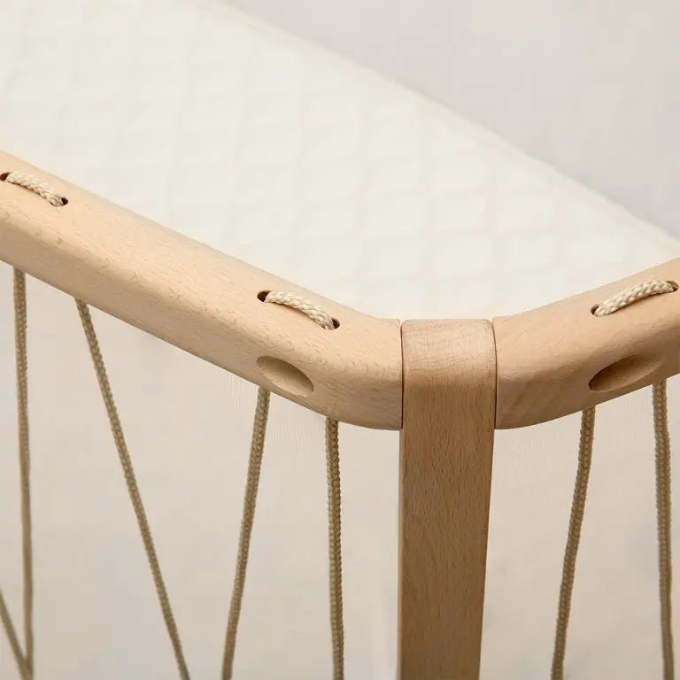 CHARLIE CRANE - Lit KIMI 120 Avec Matelas Coco Naturel + Surmatelas + Lacets Desert