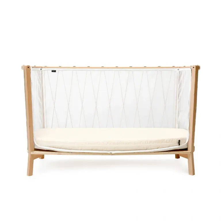 CHARLIE CRANE - Lit KIMI 120 Avec Matelas Coco Naturel + Surmatelas + Lacets Hazelnut